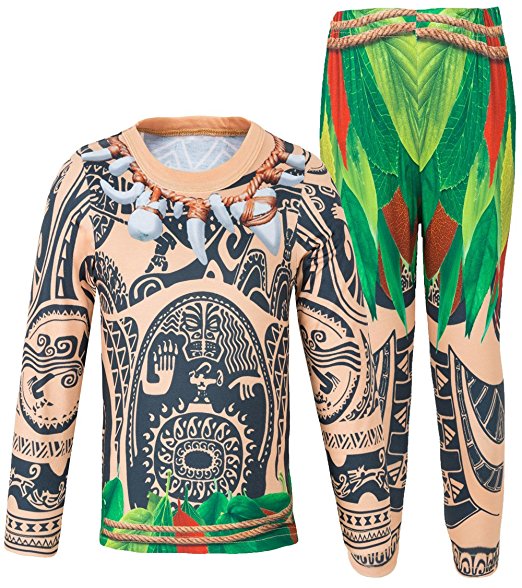 AmzBarley Maui Toddler Boys Pajamas Sets 2 pcs Tops and Pants Cartoon Pjs Sleepwear