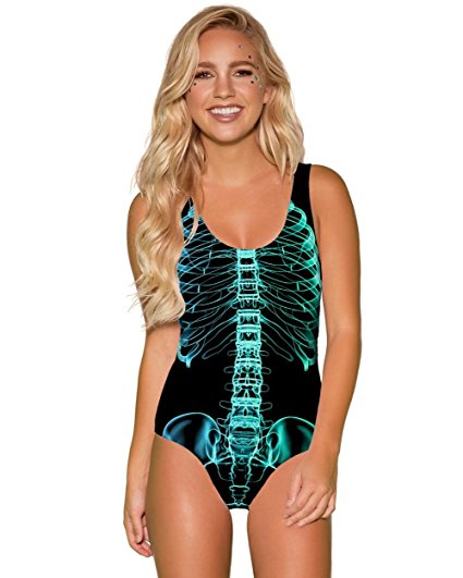 INTO THE AM X-Ray Skeleton Premium All Over Print Bodysuit