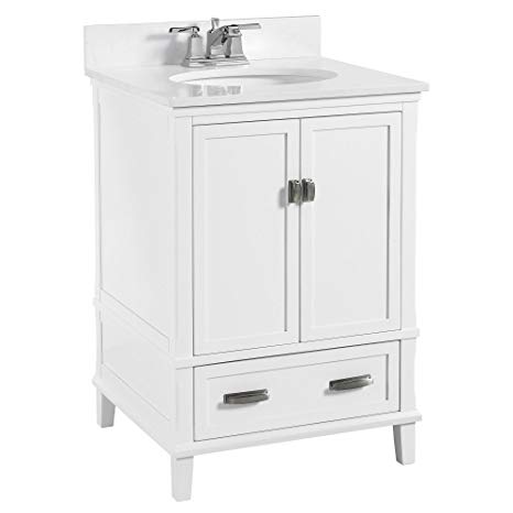 Dorel Living Otum 24” Bathroom Vanity, White