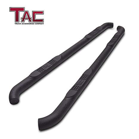 TAC Side Steps Running Boards Fit 2011-2019 Jeep Grand Cherokee SUV 3” Texture Black Side Bars Nerf Bars Step Rails Running Boards Off Road Exterior Accessories (2 Pieces)