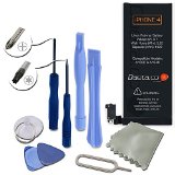 iPhone 4 Battery Replacement  New Zero Cycle 1420mAh 35 inches 37V Li-Ion Battery Replacement for iPhone 4 with Complete Tools Kit and Instructions Compatible with Models of the iPhone 4 GSM and CDMA A1332 and A1349 - by Daeta