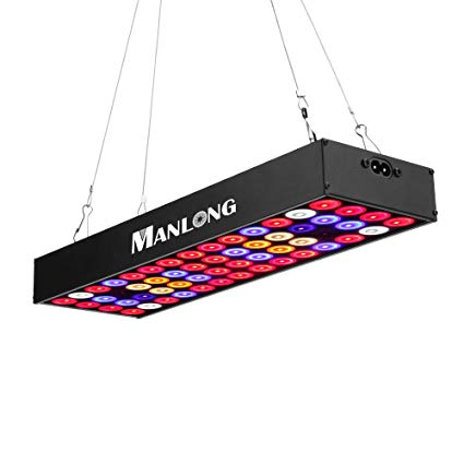 Led Grow Light, ManLong 36W Full Spectrum Plant Lighting Fixtures Grow Lights Panel Aluminum Made with UV/IR for Seeding Veg, Flowers and Hydroponic Plants