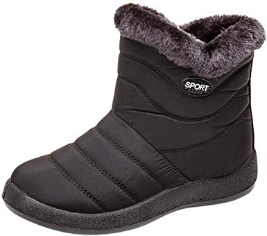 Women's Snow Boots Winter Ankle Short Bootie Waterproof Footwear Warm Shoes