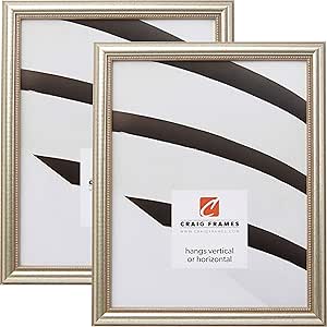 Craig Frames 81405100 16 x 20 Inch Picture Frame, Distressed Silver, Set of 2