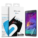 Note 4 Screen Protector  Stalion Shield Ultra HD Armor Guard Protection Samsung Galaxy Note 4 Lifetime Warranty Scratch Resistant  True Touch Accuracy  Anti-Fingerprint  High Quality Japanese PET Material  Crystal Clear  High Definition Stalion Retail Packaging3-Pack