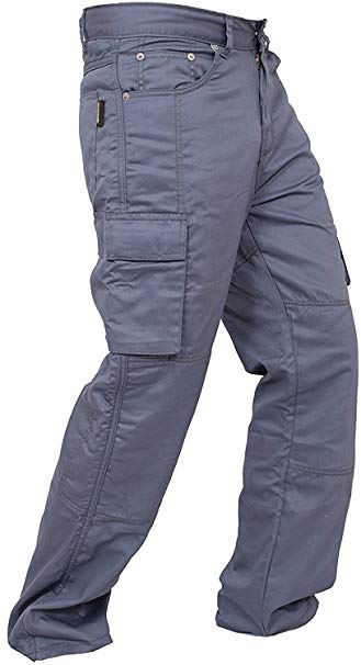 Newfacelook New Motorcycle Working Cargo Trousers Jeans Pants with Aramid Protective Lining