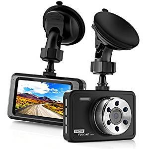 Car Dash Cam full with HD 1080P, 3 Inch LCD 170 Degree Wide Angle Dashboard Camera Recorder for Cars with with G-Sensor, WDR, Loop Recording(Black)
