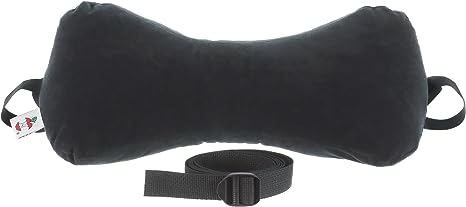 Core Products Sleep Log Bone Shaped Chiropractic Neck and Back Pillow for Cervical Support, Adjustable Firmness - Travel or Use at Home, 15" x 7" x 7", 60" Strap