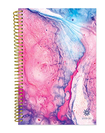 bloom daily planners 2019-2020 Academic Year Day Planner Calendar (August 2019 Through July 2020) - 6” x 8.25” - Weekly/Monthly Yearly Agenda Organizer Book with Tabs - Paint Marbling (Soft Cover)