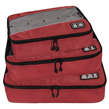 BAGSMART Travel Packing Cube (Small-Large 3 Piece) for Carry-on Travel Accessories, Suitcase and Backpacking (Single Compartment)
