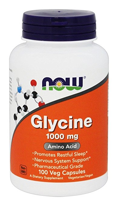 NOW Foods Glycine Pharmaceutical Grade Amino Acid 1000 mg 100 Caps