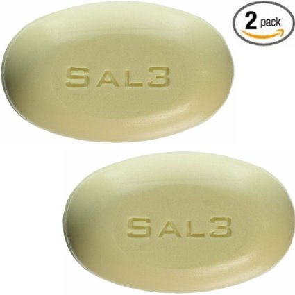 2 Pack SAL3 Cleansing Bar - 3% Salicylic Acid, 10% Sulfur