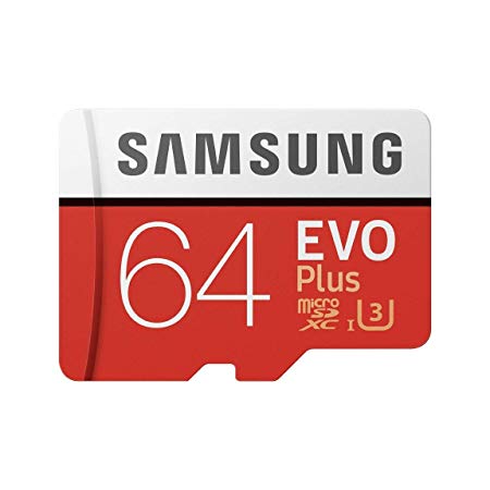 Samsung MicroSD EVO Plus Series 100MB/s (U3) Micro SDXC Memory Card with Adapter MB-MC64GA (64GB)