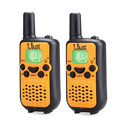 Walkie Talkies,Durable and Easy to use 22 Channel FRS/GMRS Two Way Radio 2 Mile Rang, 2 Pack(Orange) 100%!