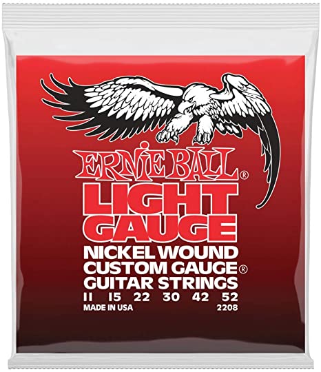 Ernie Ball Light Nickel Wound Set with wound G.011 - .052