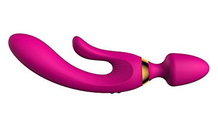 WOWYES waterproof Rabbit Vibrator Sex Toys, Electric Massagers, Electric vibrator, Manual vibrator Multi-mode stimulation of female massage vibrator (red-3)