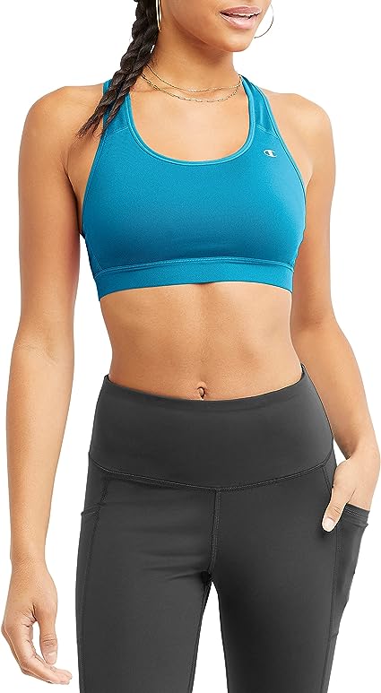 Champion Womens Sports Bra, Compression, Moisture Wicking, High-Impact Sports Bra for Women