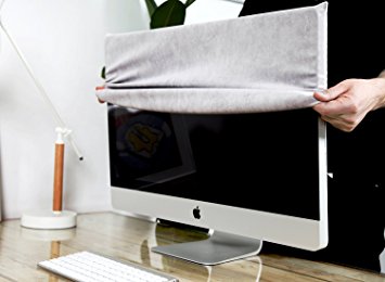 Lavolta Dust Cover for Apple iMac 27-inch - Screen Monitor Protector Guard for iMac 27" Retina 5K and previous 27" models & 27" Thunderbolt Display - with Pocket for iMac Accessories