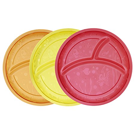 Munchkin Multi Divided Plates, 3 Count