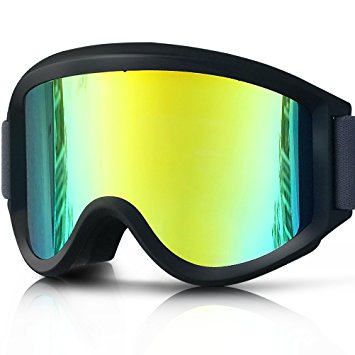 Zionor Lagopus Snowmobile Snowboard Skate Ski Goggles with Detachable Lens