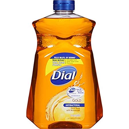 Dial Antibacterial Liquid Hand Soap Refill, Gold, 52 Ounce