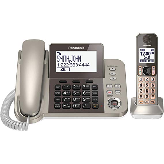 Panasonic KXTGF350N Dect 1-Handset Landline Telephone (Certified Refurbished)