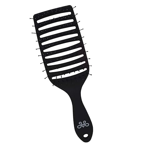 Milano Collection Women's & Men's Wet & Dry Detangler Brush For Styling Wigs & Curly, Straight or Wavy Natural Hair, Gentle Detangling Hair Brushes wide bristle design untangles hair like a Pro