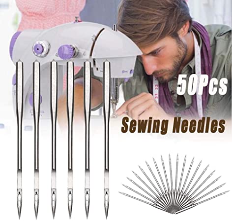 CHDHALTD 50Pcs Sewing Machine Needles, Universal Home Sewing Machine Needles Craft for Brother Janome Singer Tool