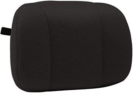 Memory Foam Lumbar Support Pillow with Washable 3D Mesh Cover Designed Lower Back Pain Relief Breathable Back Cushion for Office Chair Car Black