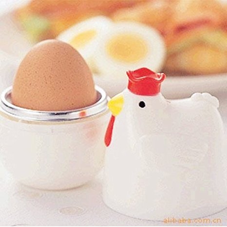 SUSOKI Microwave Egg Cooker - 1 Egg Cooker and Egg Boiler - Kitchen Hardboiled Egg Cooker and Easy Egg Poacher