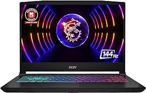 MSI Katana 15 Laptop: Intel Core i7-13620H, GeForce RTX 4060, 15.6" FHD 144Hz, 16GB DDR5, 1TB NVMe SSD, USB 3.2 Gen1 Type C w/DP, Cooler Boost 5, Win 11 Pro: Black B13VFK-1264US