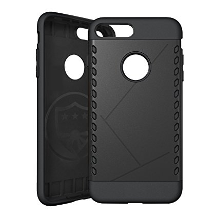 iPhone 7 Plus Case, TechMatte MagGrip iPhone 7 Plus Case for MagGrip Magnetic Car Mounts, Includes Built-In Metal Plate (Black)