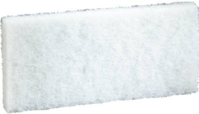 3M Commercial 4-5/8X10 Wht Clean Pad (Pack Of 5) 8440 Scrub Pad