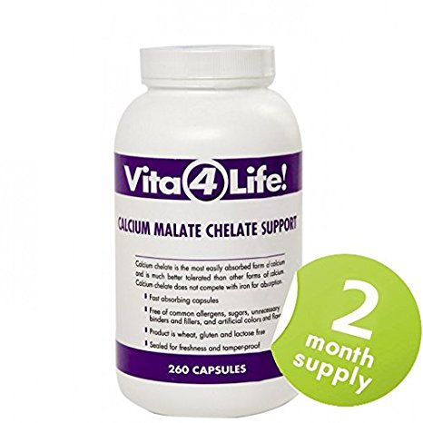 Vita4life, 300 Mg, Calcium Malate Chelate - 260 Count