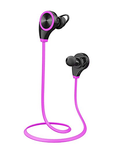 5 Colors Wireless Bluetooth Headset For Phone 4.0 Earbud Headphone Sporting (Pink)
