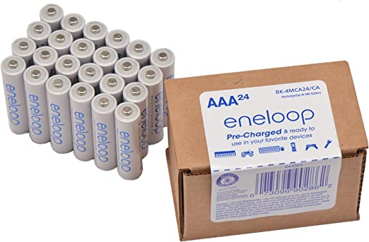 Panasonic BK-4MCA24/CA eneloop AAA 2100 Cycle Ni-MH Pre-Charged Rechargeable Batteries 24 Pack
