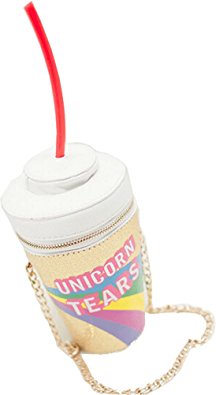 Buenocn Unicorn Tears Fountain Drink Cross Body Bag Chain Purse Shy777