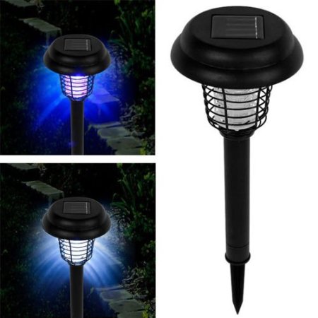 Diny Home and Style Solar Bug Zapper LED and UV Light Pathway Lighting Insect and Mosquito Control