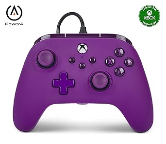 PowerA Advantage Wired Controller for Xbox Series X|S - Royal Purple, Xbox Controller with Detachable 10ft USB-C Cable, Mappable Buttons, Trigger Locks and Rumble Motors, Officially Licensed for Xbox