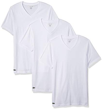 Lacoste Men's 3 Pack Slim V Neck Tee