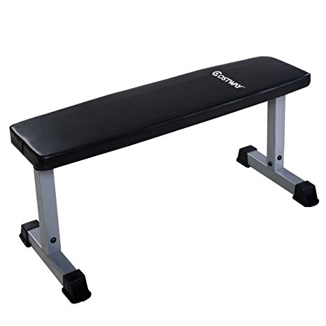 Goplus Sit Up Bench Flat Crunch Board AB Abdominal Fitness Weight Exercise