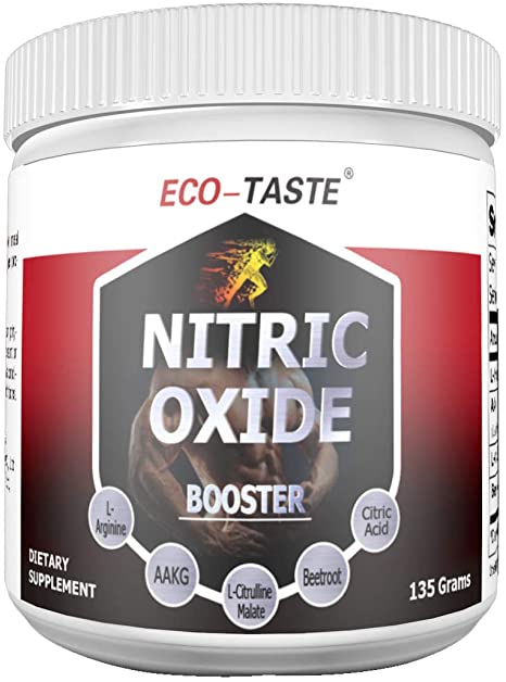 Nitric Oxide Supplement - L Arginine Powder Plus - Muscle Building No Booster for No Booster for Strength & Energy to Train Harder, 135 Grams