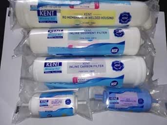 KENT Ro Service kit ORIGINAL for with Membrane, Sediment, Carbon, U.F, Mineral in All Domestic RO/UV/UF Water purifiers, Ro Service kit, Pure water and Healthy Life KY-34