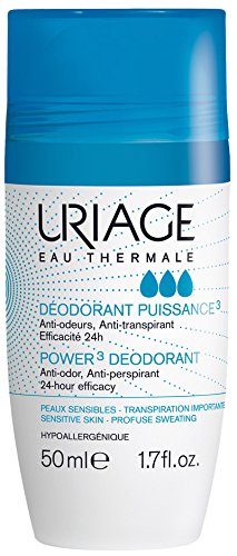 Uriage Power 3 Deodorant Roll-On, 1.7 Fl Oz