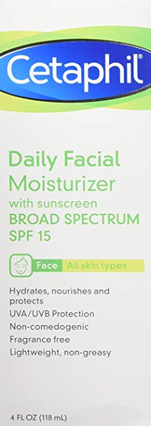 Cetaphil Daily Facial Moisturizer SPF 15 4 oz (Pack of 6)