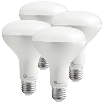 TaoTronics LED Light Bulbs 75 Watt Equivalent, LED Bulbs BR30, 1000lm, Medium Base (E26) - Pack of 4, Soft White 3000K