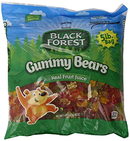 Black Forest Gummy Bears Candy, 80 Ounce Bulk Candy Bag