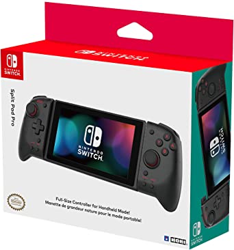 HORI Nintendo Switch Split Pad Pro (Black) Ergonomic Controller for Handheld Mode by HORI, Officially Licensed By Nintendo - Nintendo Switch Accessories