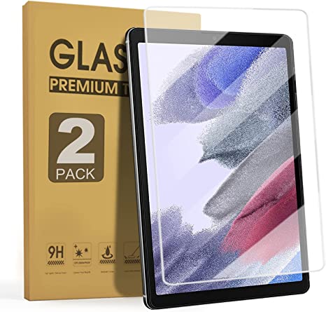 ZenRich (2 Pack) Screen Protector for Galaxy Tab A7 Lite 8.7", SM-T225/T220 Tempered Glass Screen Protector with S Pen Holder 9H Hardness Glass Film for Bubble Free/Case Friendly