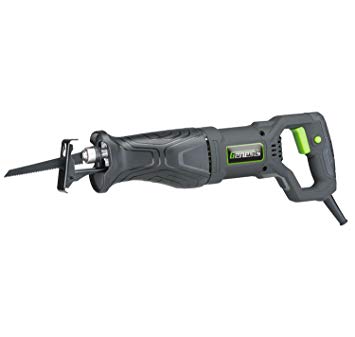 Genesis GRS750 7.5 Amp Reciprocating Saw with 2 Blades (Wood and Metal), Variable Speed Trigger(0-2800 SPM), Quick Blade Change,  and Adjustable Pivoting Front Shoe